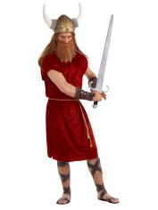 Roman Tunic Costume Red - Mens Roman Costumes